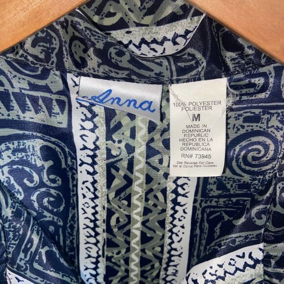 Vintage - Anna - printed button down short sleeve top - Picture 3 of 7